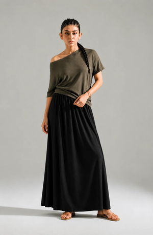Luxe Olive Green Top