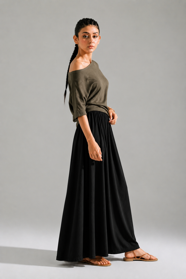 Luxe Olive Green Top