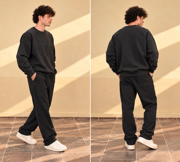 Washed Charcoal Sweat