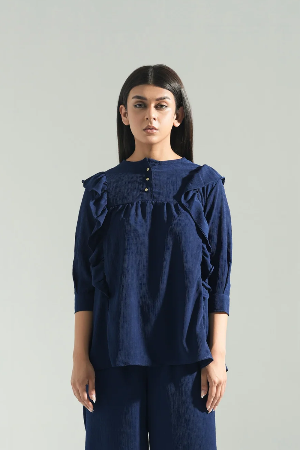 Elara Navy Top