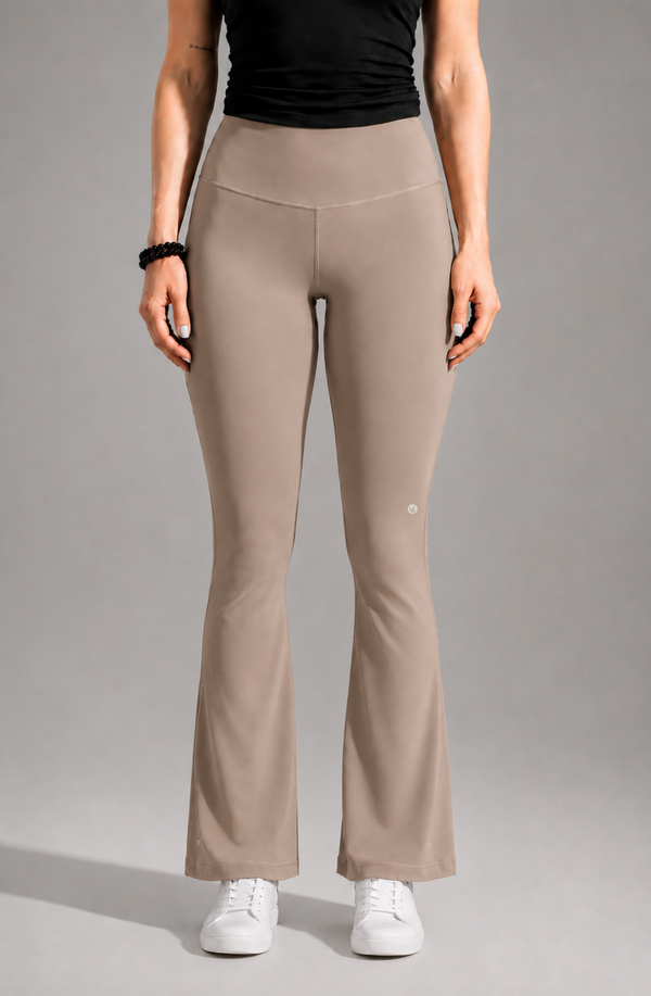 Flow Flare Beige Leggings