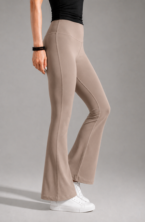 Flow Flare Beige Leggings