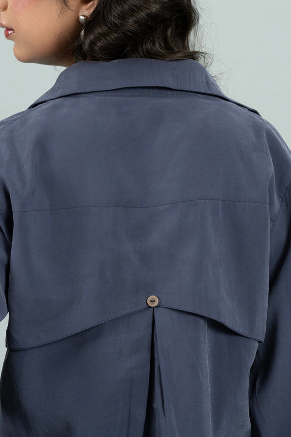Offset Grey Blue Shirt