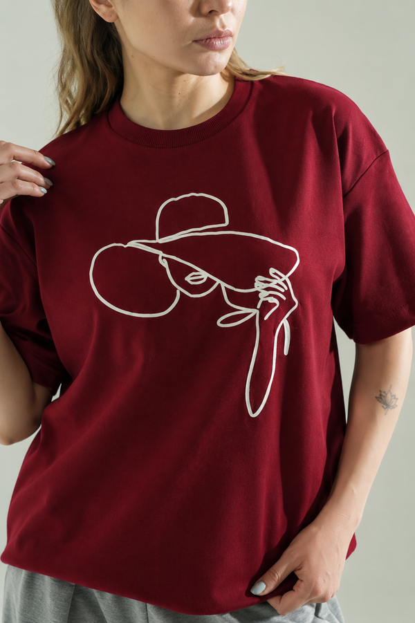 The Future Is Female Maroon Tee