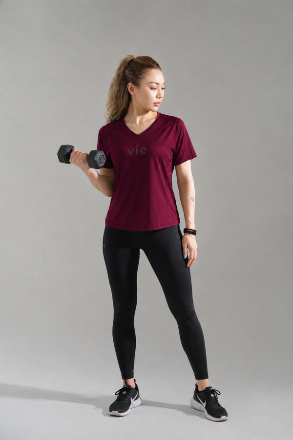 Velocity Maroon Tee